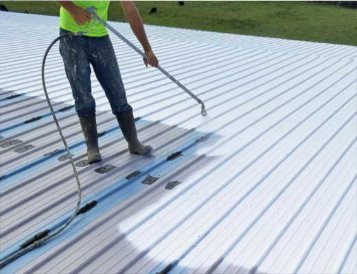 commercial roofing metal coating